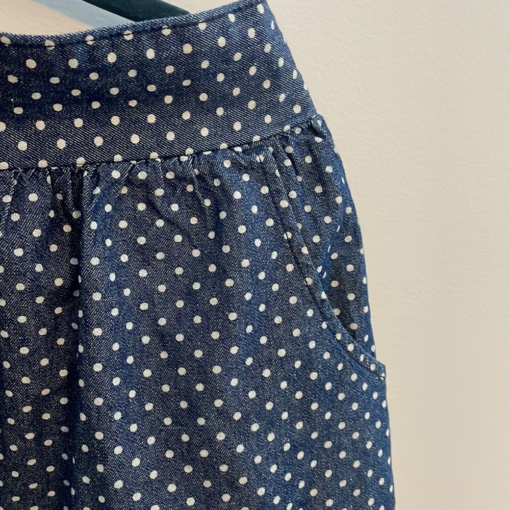 Levi’s Chambray Polka Dot Mini Skirt